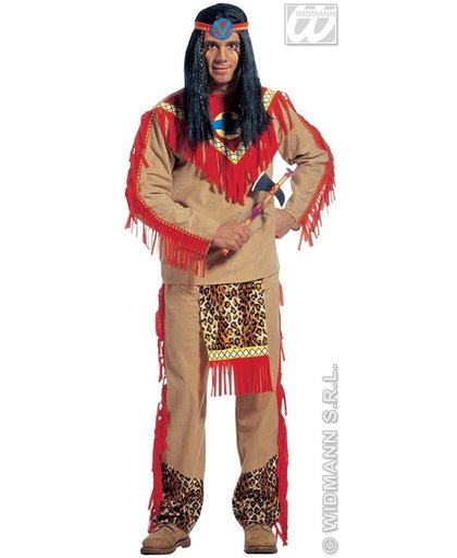 Indiaan Kostuum | Chief Indiaan Raging Bull Kostuum Man | Small | Carnaval kostuum | Verkleedkleding