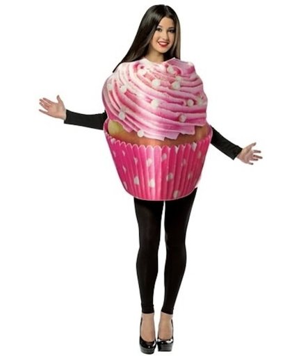 Cupcake kostuum voor volwassenen - Onesize (s-xl) - carnaval kostuum