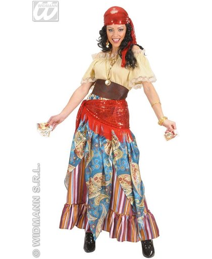 Zigeuner & Zigeunerin Kostuum | Waarzegster Gipsy Lady Kostuum Vrouw | XL | Carnaval kostuum | Verkleedkleding