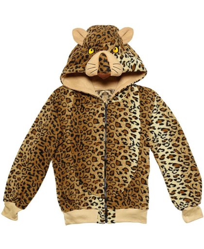 Leeuw & Tijger & Luipaard & Panter Kostuum | Cute Hoodie Luipaard Kostuum | Large / XL | Carnaval kostuum | Verkleedkleding
