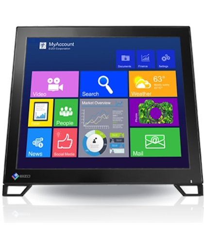 EIZO FlexScan T1781 17" 1280 x 1024Pixels Zwart touch screen-monitor