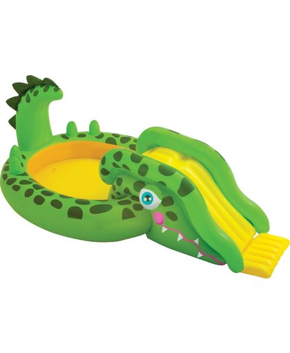 Intex Kinderzwembad Krokodil met Glijbaan