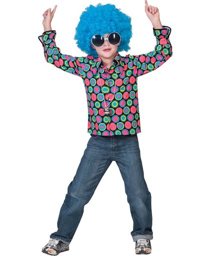disco - hippy shirt. Carnaval - foute party - themafeest M164