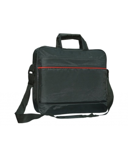15.6 inch Laptoptas type schoudertas voor laptop en notebook (messenger tas), zwart , merk i12Cover
