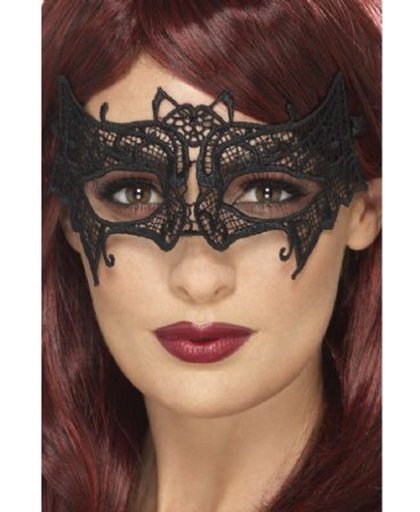 Kanten oogmasker Vleermuis - Halloween sexy vampier masker