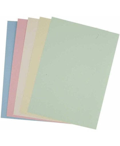 Pastel karton, A4 210x297 mm, 160 gr, 210 div vellen, pastelkleuren