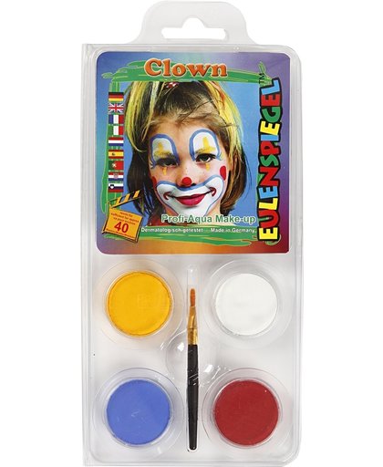 Schmink - Motieven set, clown, 1 set