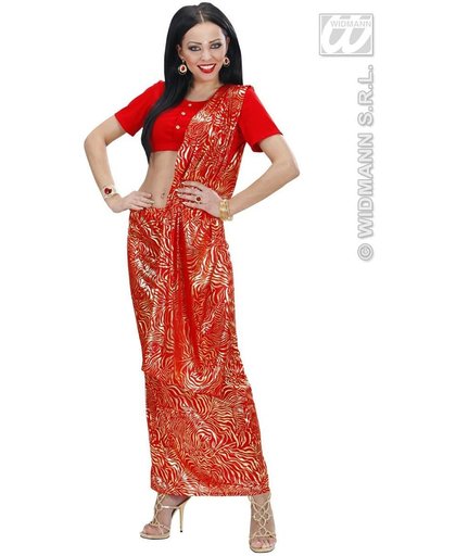 Bollywood & India Kostuum | Bollywood Indiaanse Sari Kostuum Vrouw | Small | Carnaval kostuum | Verkleedkleding