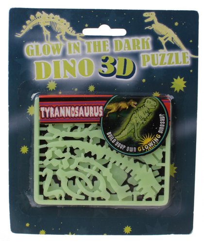 Free And Easy 3d Puzzel Glow In The Dark 17 Cm Tyrannosaurus