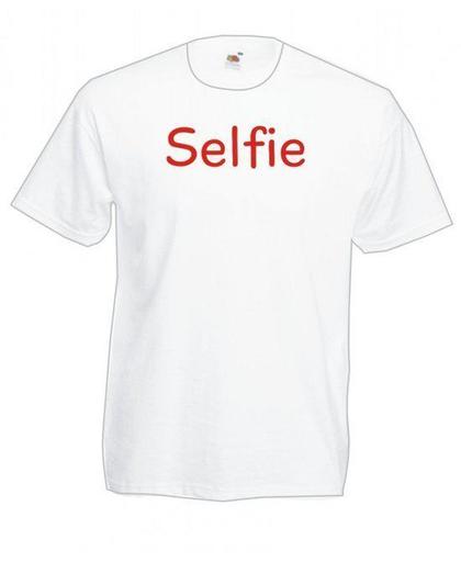 Mijncadeautje Heren T-shirt wit maat XL Selfie