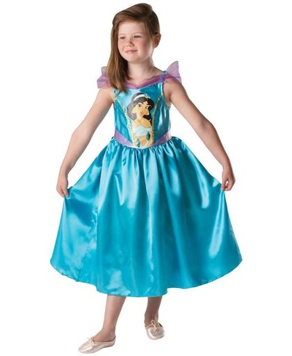 Disney Prinsessenjurk Jasmine Big Print - Kostuum Kind - Maat 98/104