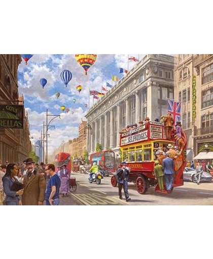 Gibsons Puzzel Oxford Street Then And Now 1000