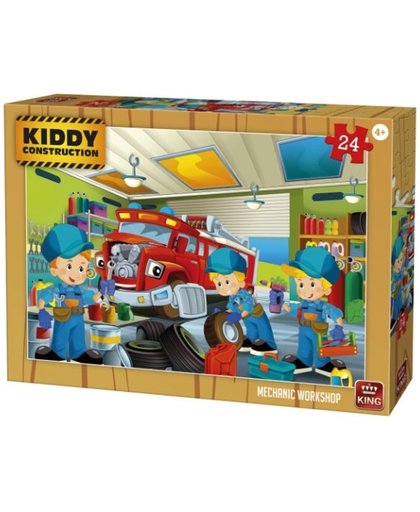 King Kinderpuzzel Mechanic Workshop 50 Stuks 24,5 X 17 Cm