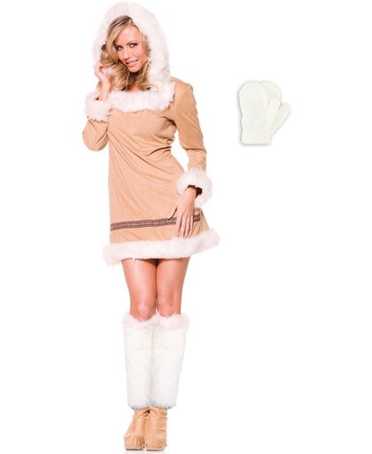 Eskimo Kostuum | Visser Eskimo Meisje | Vrouw | Small | Carnaval kostuum | Verkleedkleding