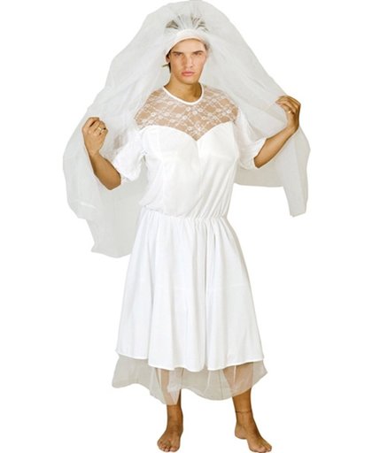 "Humoristische bruid kostuum voor mannen  - Verkleedkleding - One size"