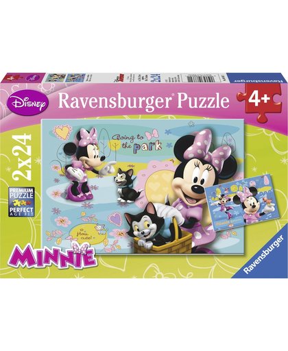 Ravensburger Disney Minnie Mouse- Twee puzzels van 24 stukjes - kinderpuzzel