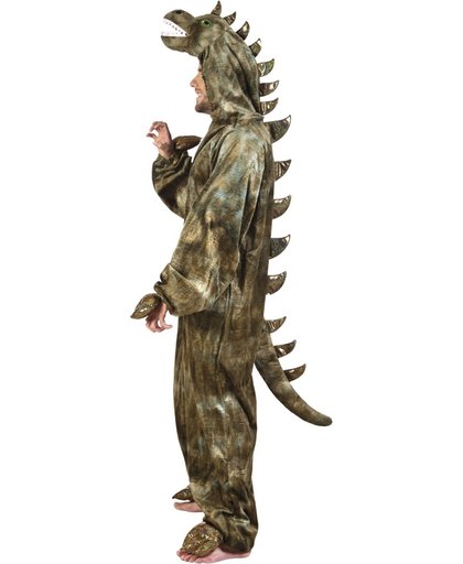 Onesie Volwassenenkostuum Dinosaurus pluche de luxe (max. 1.95 m)