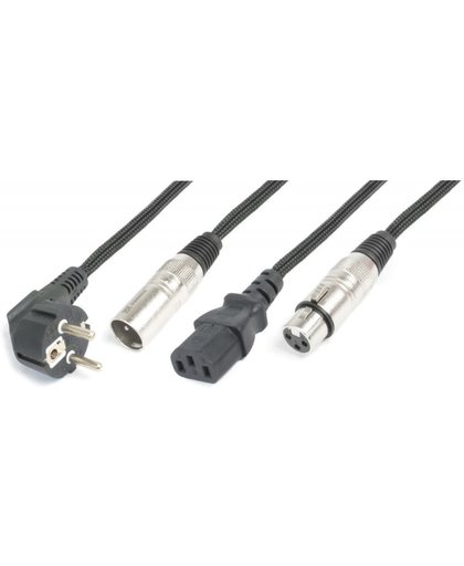 Combikabel – PD Connex LAI15 combikabel voor lichteffecten, 15 meter. Twee kabels in één!