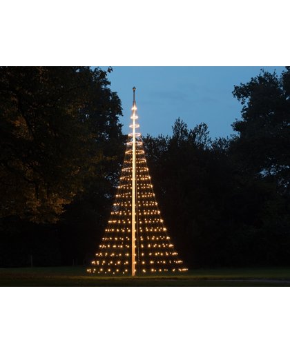 Nordik Lights - Kerstboomvorm - Vlaggenmast - 6 meter - 480 warmwitte LED lampjes