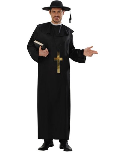 Monnik & Pater & Priester Kostuum | Katholieke Priester | Man | Large | Carnaval kostuum | Verkleedkleding