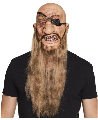 Halloween - Latex piraten masker voor volwassenen