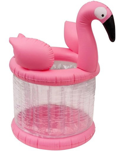 Enjoy Summer Opblaasbare Ijshouder 75 Cm Flamingo Roze