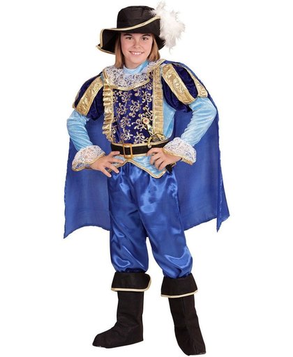 Koning Prins & Adel Kostuum | Charmante Musketier Prins | Jongen | Maat 128 | Carnaval kostuum | Verkleedkleding