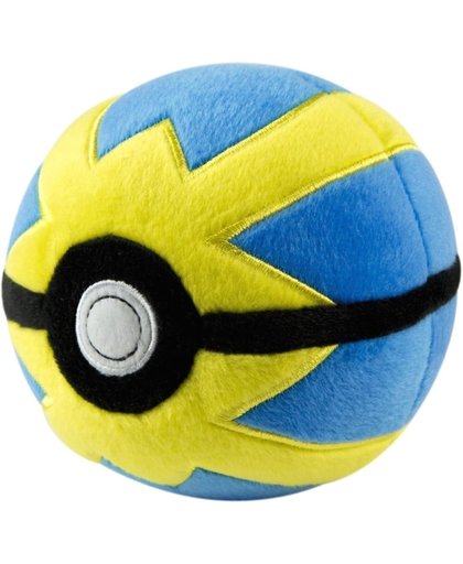 Tomy Pokémon Knuffel Quick Ball 13 Cm Blauw/geel