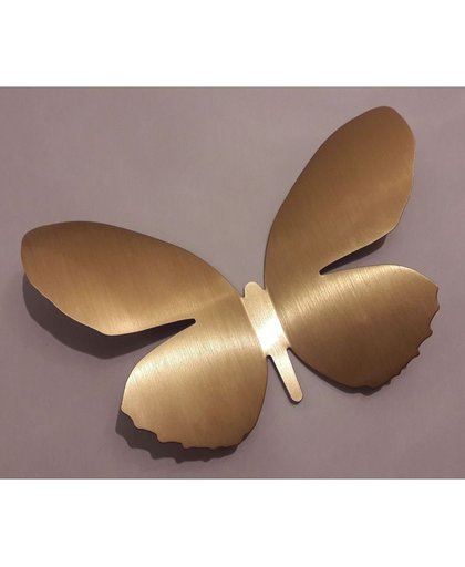 Umbra wanddecoratie vlinder Mariposa metaal - Kleur - Messing