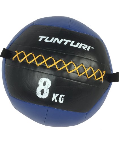 Tunturi Wall Ball - Medicine ball - Crossfit ball - 8kg - Blauw