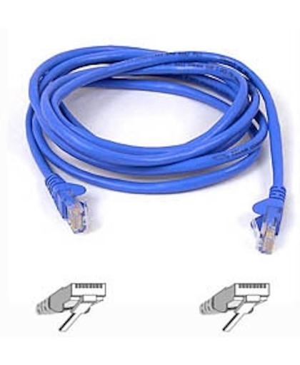 Belkin CAT5e UTP Assembled Patch Cable: Blue, 3 Meters 3m Blauw netwerkkabel