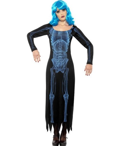 Halloween X-ray skelet kostuum voor dames - Verkleedkleding - Large (44-46)