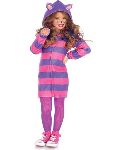 Cozy Cheshire Cat Onesie Meisjes Kostuum - Maat L (10 tot 12 jaar)