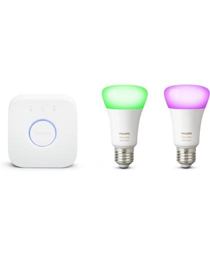 Philips Hue - White and Color Ambiance Starterkit - E27 - 2 lichtbronnen