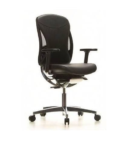 Topstar Stably Chair 30 - Bureaustoel - Zware belasting - Leder - Zwart