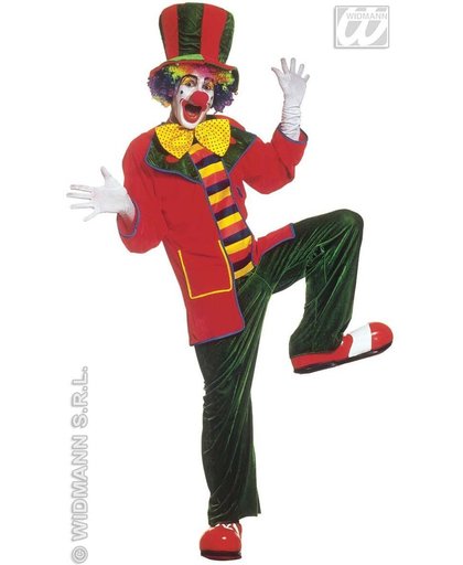 Clown & Nar Kostuum | Clown, Fluweel Top Hat Kostuum Man | Large | Carnaval kostuum | Verkleedkleding