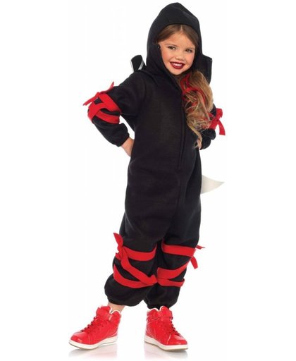 Ninja Kigarumi Onesie Meisjes Kostuum - Maat S/M (4 tot 8 jaar)