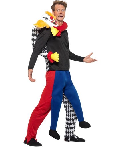 Clown in de rug kostuum voor mannen - Verkleedkleding