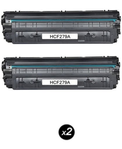 Merkloos   Tonercartridge / Alternatief voor de HP CF279A (79A) voor HP LaserJet Pro MFP M26, HP LaserJet Pro M12, 1000 pagina's, 2-Pack