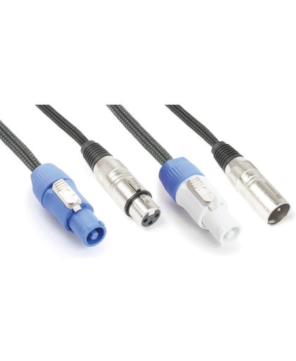 Combikabel – PD Connex LDP02 combikabel voor lichteffecten, 2 meter. Twee kabels in één!