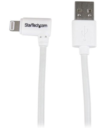 StarTech.com Haakse Lightning naar USB kabel voor iPhone, iPod of iPad 1 m wit