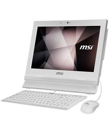 MSI Pro 16T 7M-002XEU 39,6 cm (15.6") 1366 x 768 Pixels Touchscreen 1,8 GHz Intel® Celeron® 3865U Wit Alles-in-één-pc