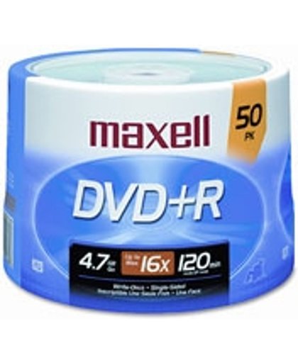 Maxell DVD+R 4.7GB 16x Spindle 50pk 4.7GB DVD+R 50stuk(s)