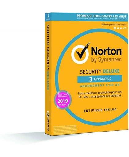Symantec Norton Security Deluxe 1 gebruiker - 3 apparaten - 12 maanden - FR