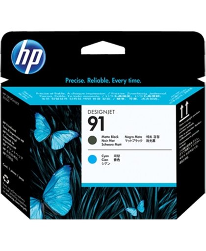 HP 91 Value Pack 775-ml Matte Black/Cyan DesignJet Ink Cartridges/Printhead