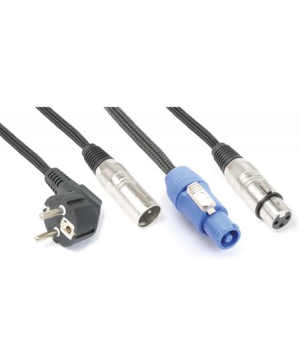 Combikabel – PD Connex LAP15 combikabel voor lichteffecten, 15 meter. Twee kabels in één!