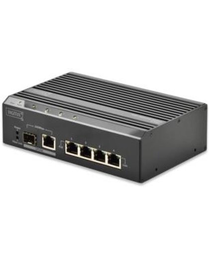 Digitus DN-650103 Onbeheerde netwerkswitch Fast Ethernet (10/100) Power over Ethernet (PoE) Zwart netwerk-switch