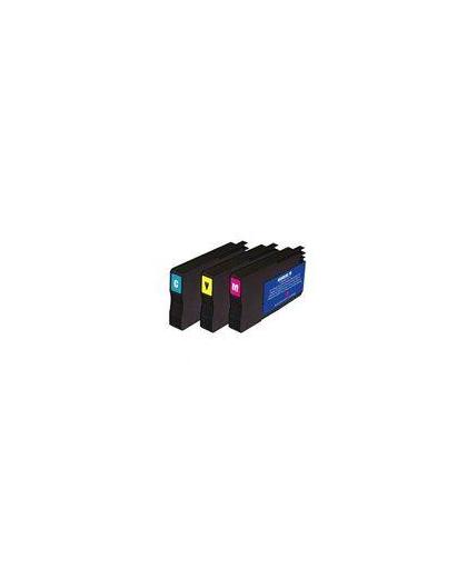 Merkloos - Inktcartridge - Geschikt voor HP 951XL C/M/Y inktcartridges Colorpack (compatible)