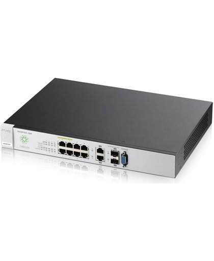 ZyXEL Nebula NSW100 Managed L2 Gigabit Ethernet (10/100/1000) Zwart, Zilver Power over Ethernet (PoE)