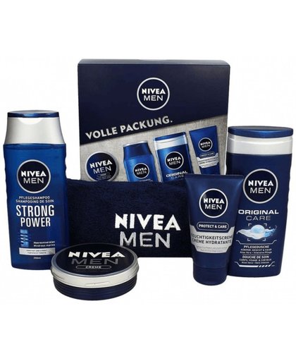 Nivea Men geschenkset Creme 150ml + Gel douche 250ml + Creme 75ml - Shampoo 250ml